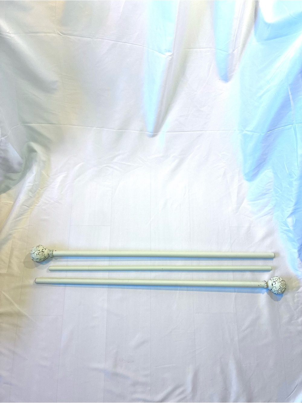 Distressed Chic Decorative Curtain Rod